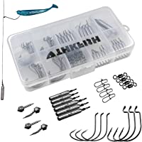 THKFISH Kit de señuelos de Pesca Anzuelos de Pesca Pesqueros de Peso Pesca Drop Shot Rig Swivels de Pesca Encaje 28…